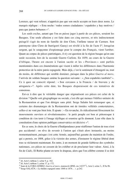 OCIO Y OCIOS DU LOISIR AUX LOISIRS (ESPAGNE XVIIIe – XXe SIÈCLES)