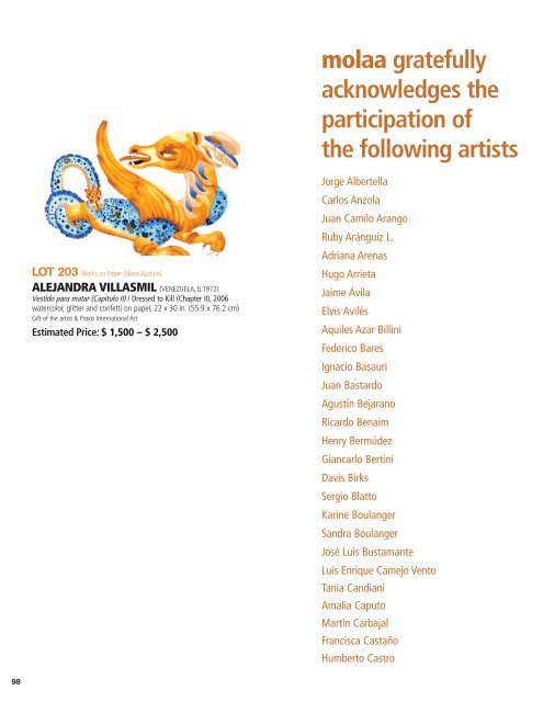 Auction 07 Catalog (PDF) - Museum of Latin American Art