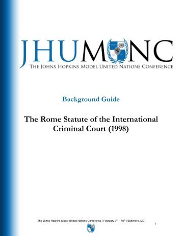 The Rome Statute of the International Criminal Court (1998)