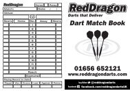 Dart Match Book 01656 652121