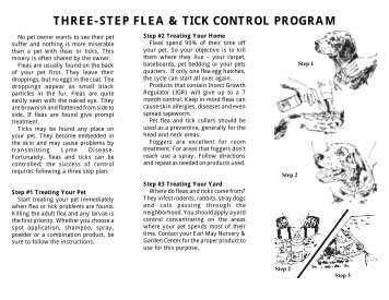 THREE-STEP FLEA & TICK CONTROL PROGRAM