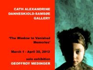 CATH ALEXANDRINE DANNESKIOLD-SAMSØE GALLERY GEOFFROY MEDINGER