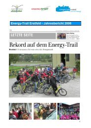 Energy-Trail Erstfeld - Jahresbericht 2008