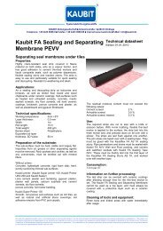 Kaubit FA Sealing and Separating Membrane PEVV