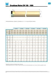 Datenblatt Kanalrohre / drucklose Rohre - HOBAS GFK-Rohrsysteme