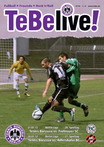 Tennis Borussia vs. Frohnauer SC Tennis Borussia vs. Adlershofer BC