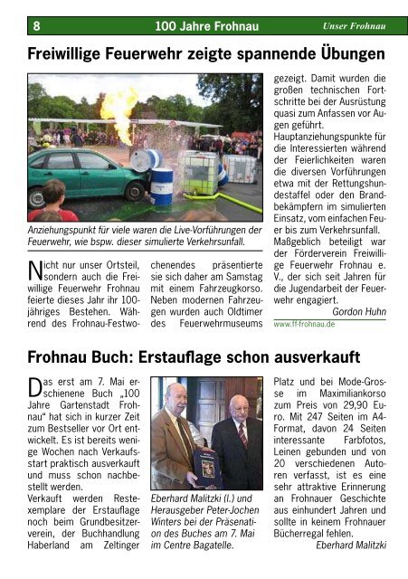 100 Jahre Frohnau: 10 Seiten Jubiläums-Berichte ... - CDU Frohnau