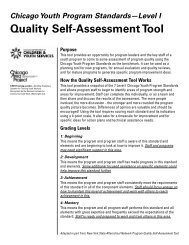 Quality Self-Assessment Tool