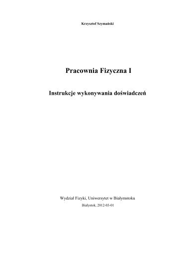 Pracownia Fizyczna I