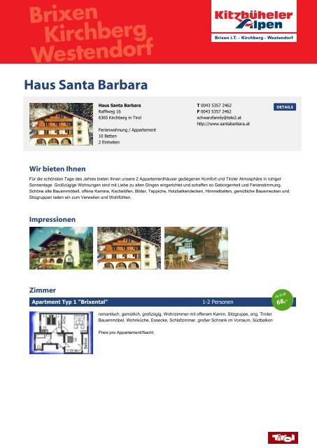 Haus Santa Barbara - Brixental