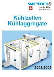 Katalog Kühlzellen 2008 13-24 - WEMO Geräte AG