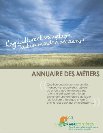 ANNUAIRE DES MÉTIERS