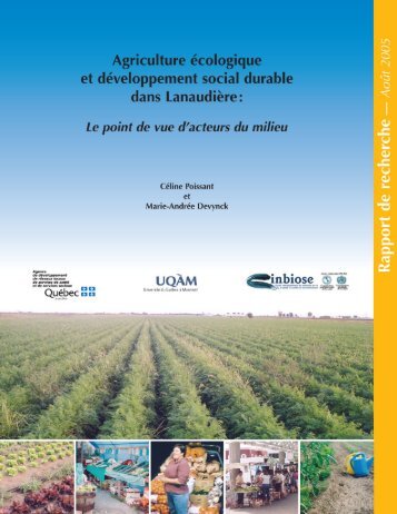 Agriculture écologique et développement social durable ... - CAAAQ