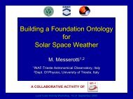 Building a Foundation Ontology for Solar Space Weather - NOA