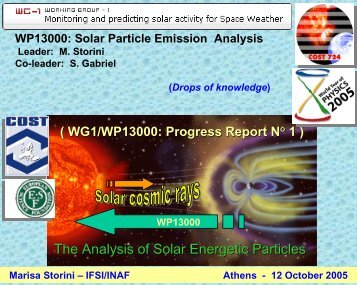 The Analysis of Solar Energetic Particles