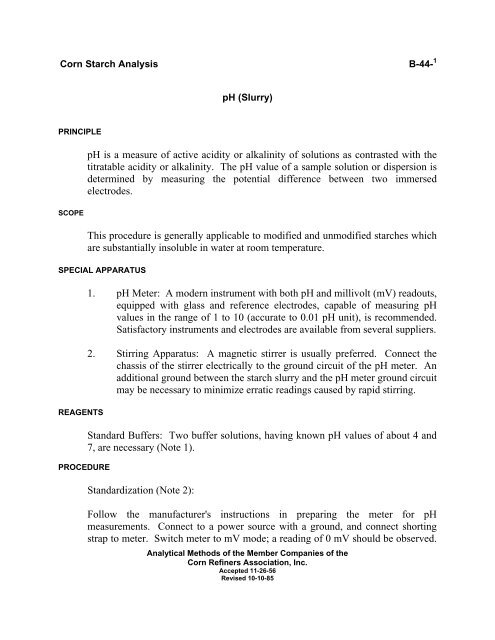 pH is a measure of active acidity or alkalinity of solutions as ...