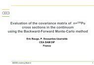 cross sections in the continuum using the Backward-Forward Monte-Carlo method