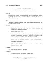 PETRIFILM YEAST AND MOLD - Corn Refiners Association