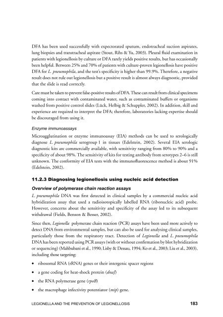 LEGIONELLA - World Health Organization