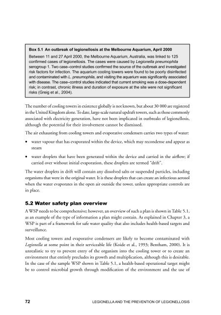 LEGIONELLA - World Health Organization