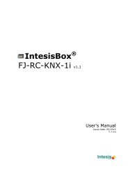FJ-RC-KNX-1i User Manual - intesis