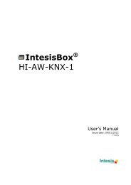 IntesisBox KNX – Hitachi A.W © Intesis Software S.L 2012 All Rights Reserved