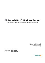 IntesisBox Modbus Server