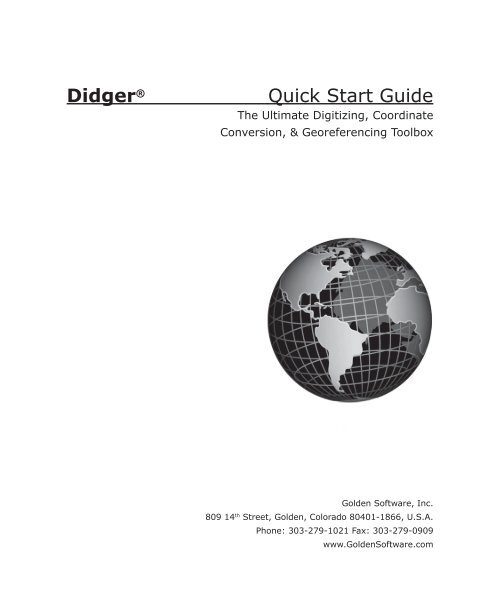 Quick Start Guide - Golden Software