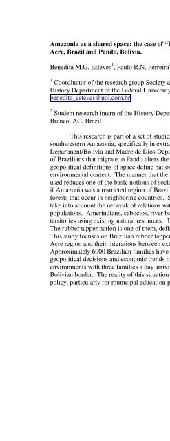 A Look at Amazon Basin Seasonal Dynamics with the Biophysical ...