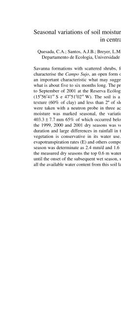 A Look at Amazon Basin Seasonal Dynamics with the Biophysical ...