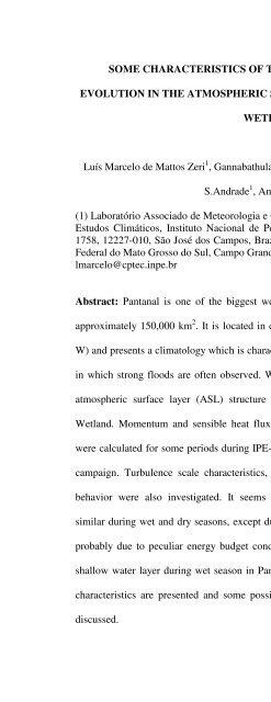 A Look at Amazon Basin Seasonal Dynamics with the Biophysical ...