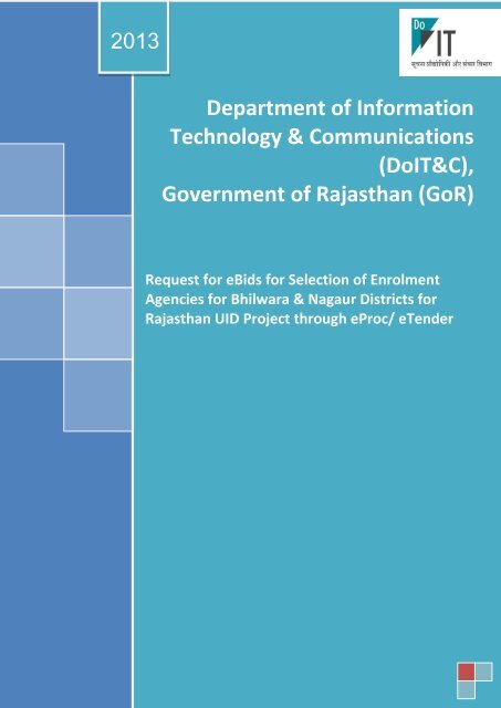 Technology & Communications (DoIT&C) Government of Rajasthan (GoR)