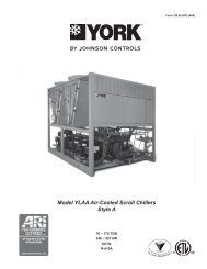 Model YLAA Air-Cooled Scroll Chillers Style A 70 – 175 ... - DCES