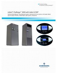 Liebert® Challenger™ 3000 with Liebert iCOM® - Emerson Network ...