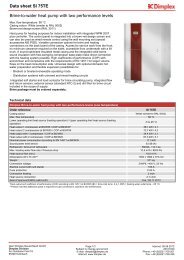 Data sheet SI 75TE Brine-to-water heat pump with two performance levels