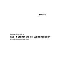 Fritz Beckmannshagen: Rudolf Steiner und die Waldorfschulen