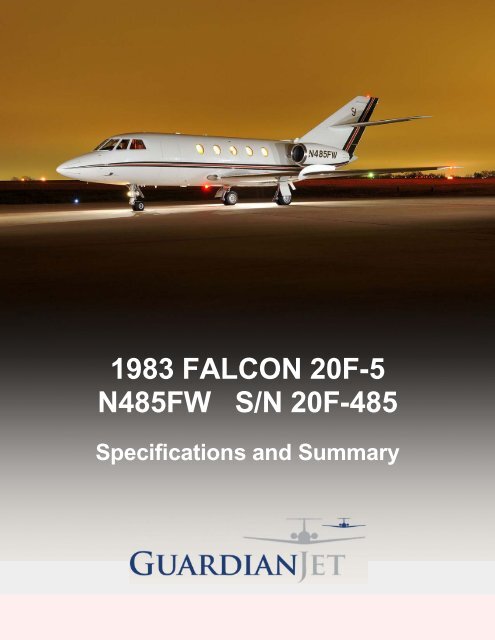 1983 FALCON 20F-5 N485FW S/N 20F-485
