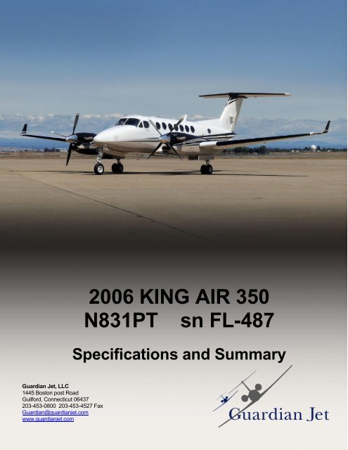 2006 KING AIR 350 N831PT sn FL-487