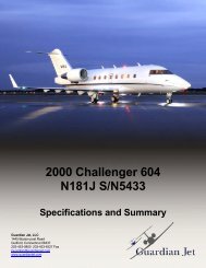 2000 Challenger 604 N181J S/N5433