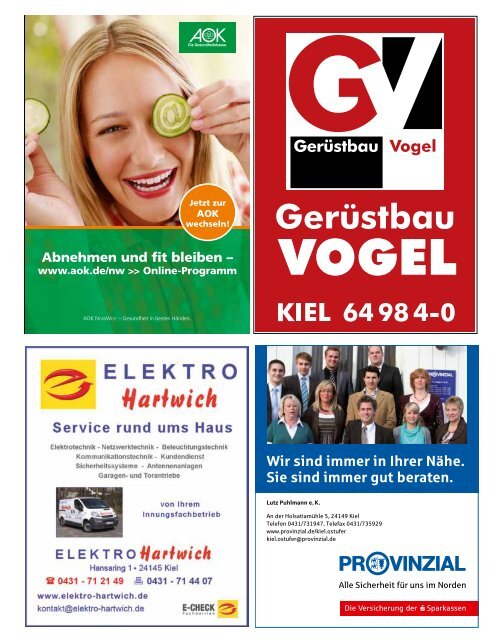 Sommer 2012 Zeitung der - Wohnungsbau-Genossenschaft Kiel-Ost ...