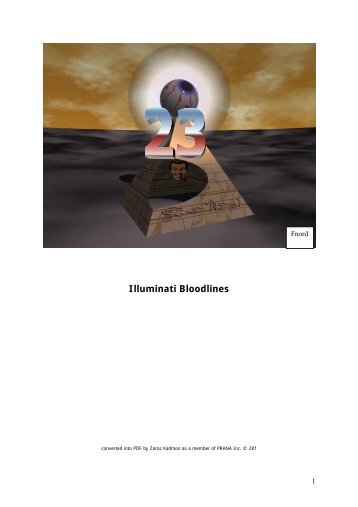 13 Bloodlines of The Illuminati