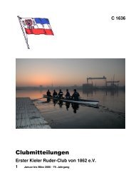 Ausgabe 1/2006 - Erster Kieler Ruder-Club von 1862 e.V.