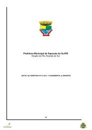 Prefeitura Municipal de Sapucaia do Sul/RS Estado do Rio Grande do Sul