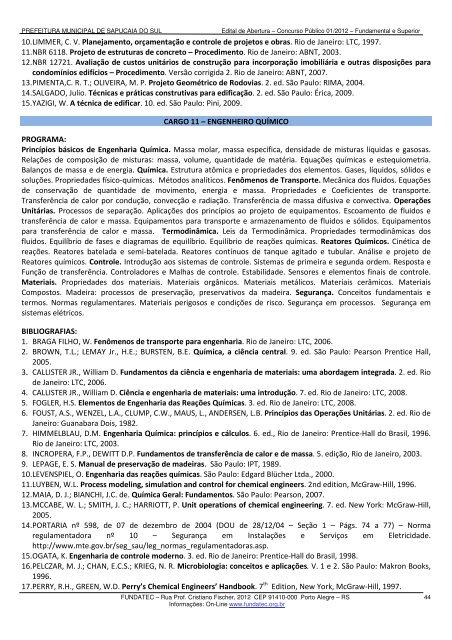 Prefeitura Municipal de Sapucaia do Sul/RS Estado do Rio Grande do Sul