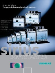 Siemens Sirius Soft Starter - Industrial Drives and Controls Ltd.