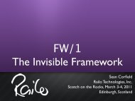 FW/1 The Invisible Framework