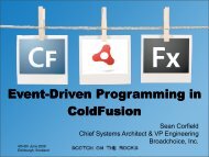 Event-Driven Programming in ColdFusion