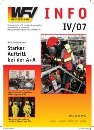 Starker Auftritt bei der A+A - Werkfeuerwehrverband Deutschland eV