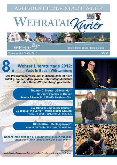 Ausgabe vom 05. Oktober 2012 - Stadt Wehr (Baden)