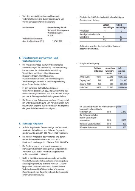 Geschäftsbericht 2007 (PDF 2,3MB) - VR-Bank eG